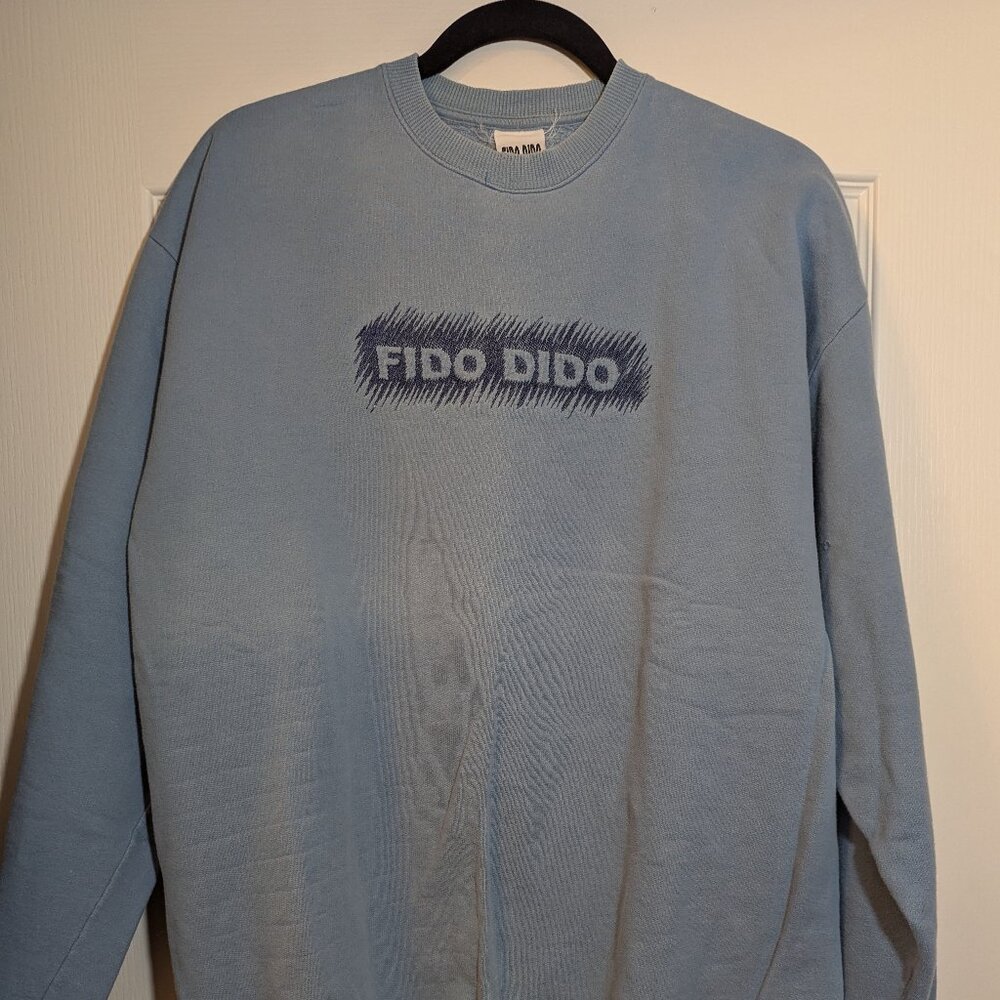 Vintage Very Rare 1985 Fido Dido Long Sleeve Sweatshirt w Discounted Shipping